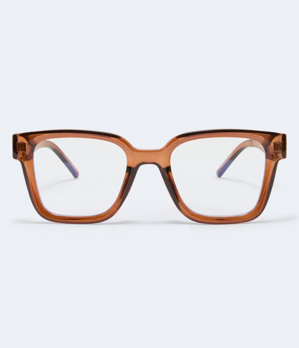 Translucent Square Blue Light Glasses