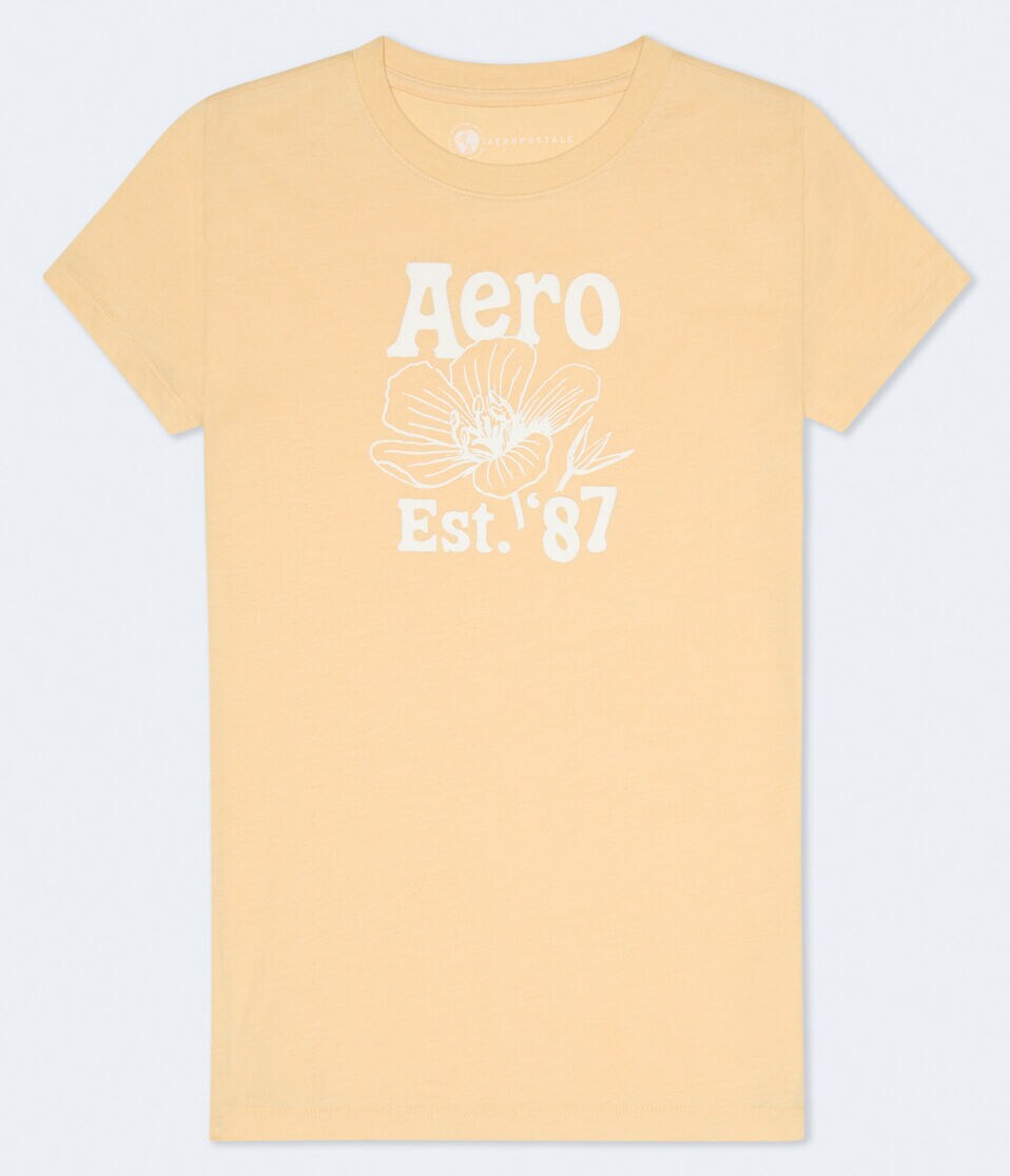 Aero '87 Floral Graphic Tee