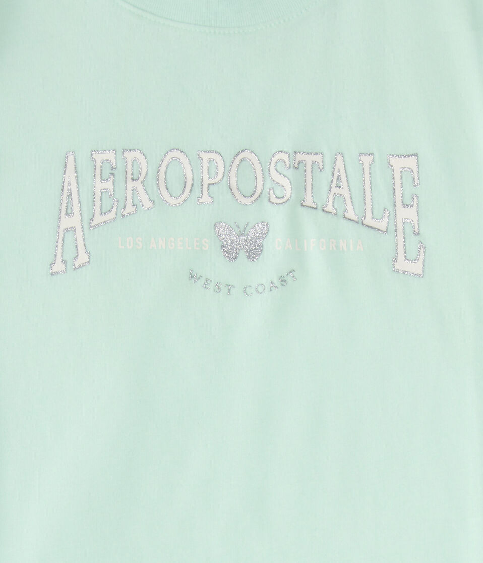 Aeropostale Butterfly Glitter Graphic Tee 2 Aeropostale Butterfly Glitter Graphic Tee