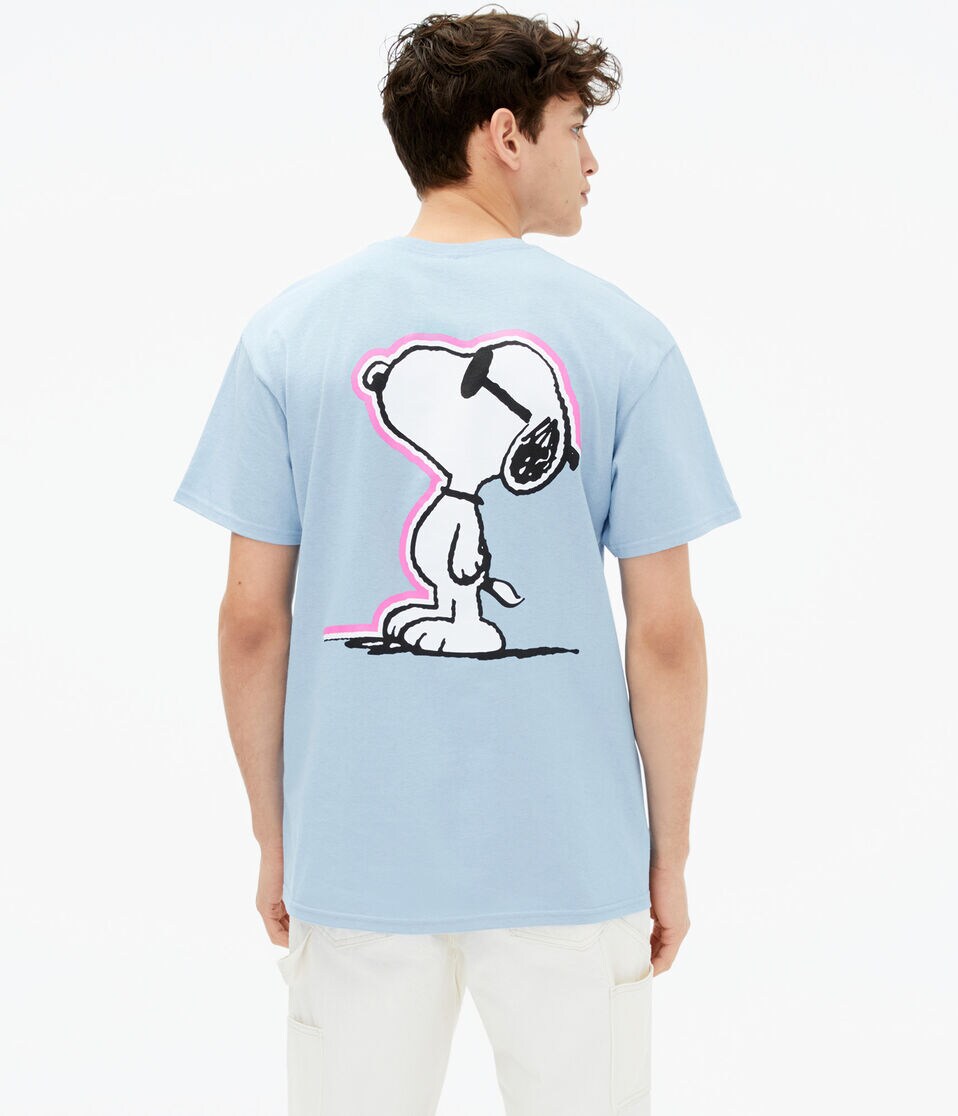 Neon Outline Snoopy Graphic Tee