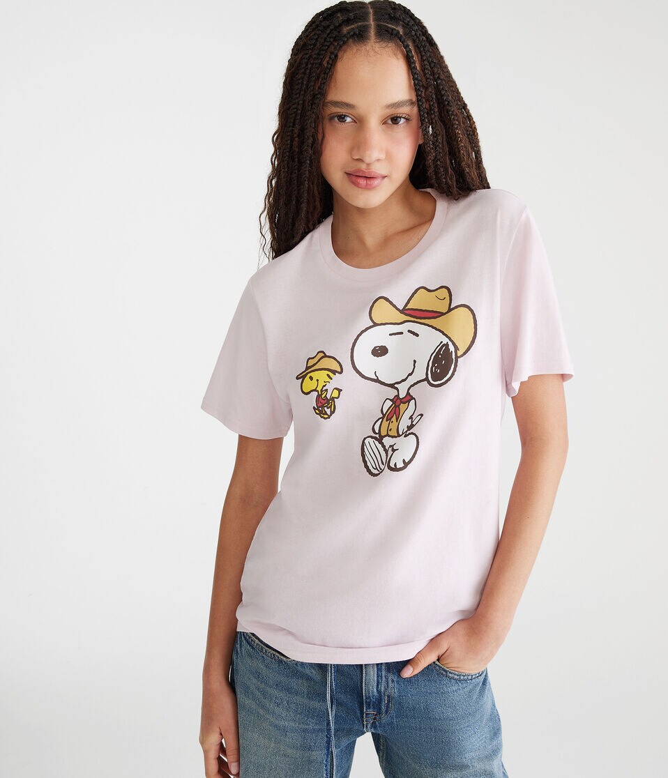 Peanuts® | Aéropostale Western Snoopy Boyfriend Graphic Tee 1 Peanuts® | Aéropostale Western Snoopy Boyfriend Graphic Tee