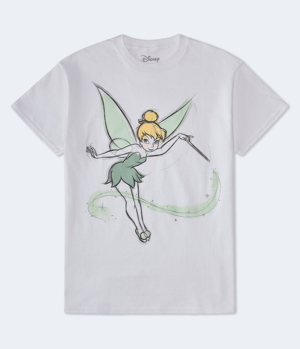 Tinkerbell Sketch Oversized Graphic Tee