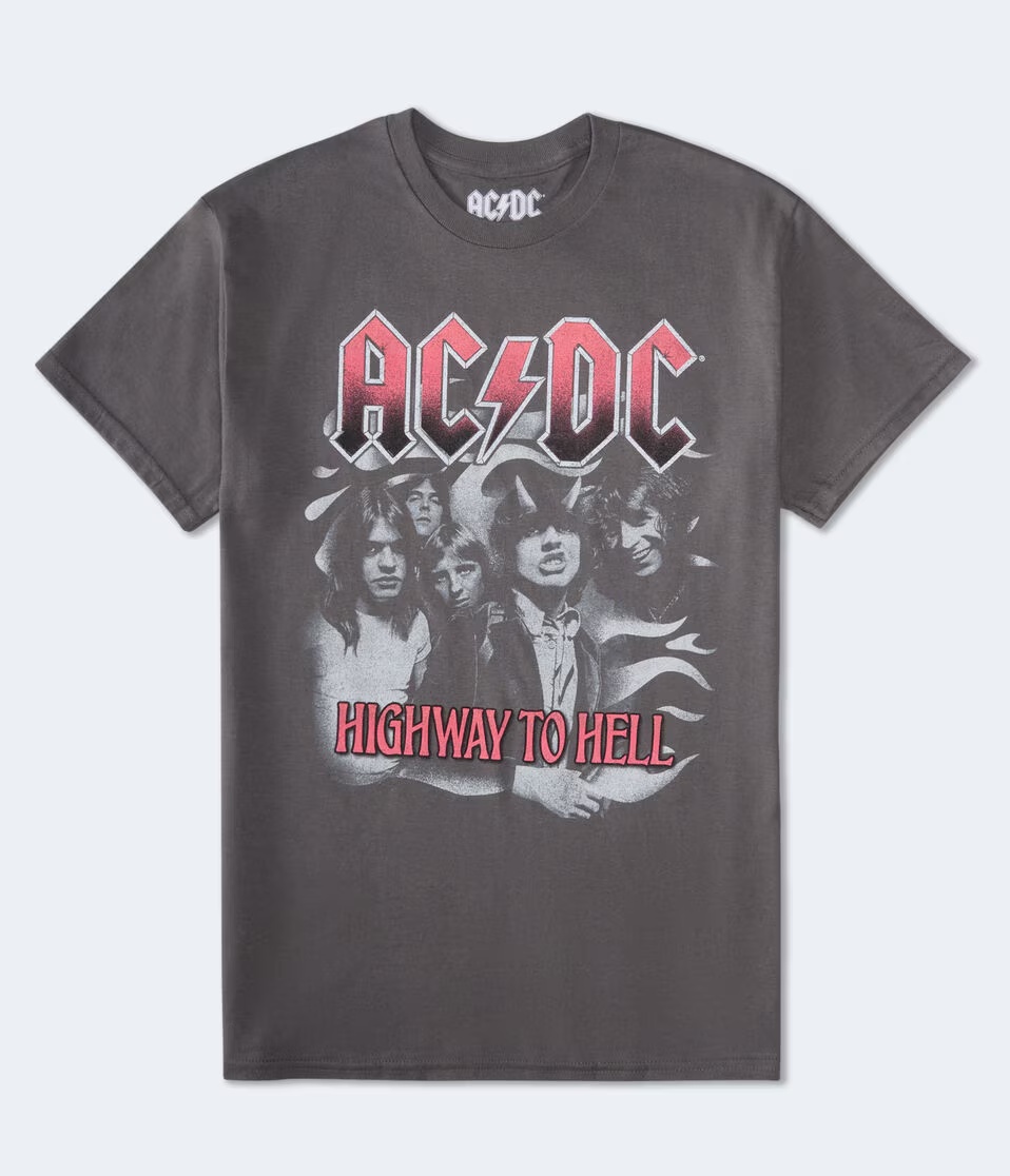 AC/DC Highway To Hell Oversized Graphic Tee