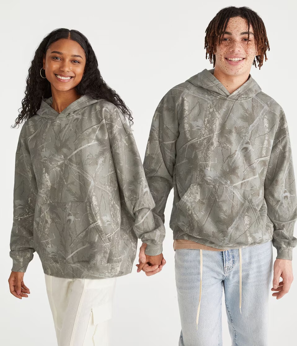 Forest Camo Essentials Pullover Hoodie