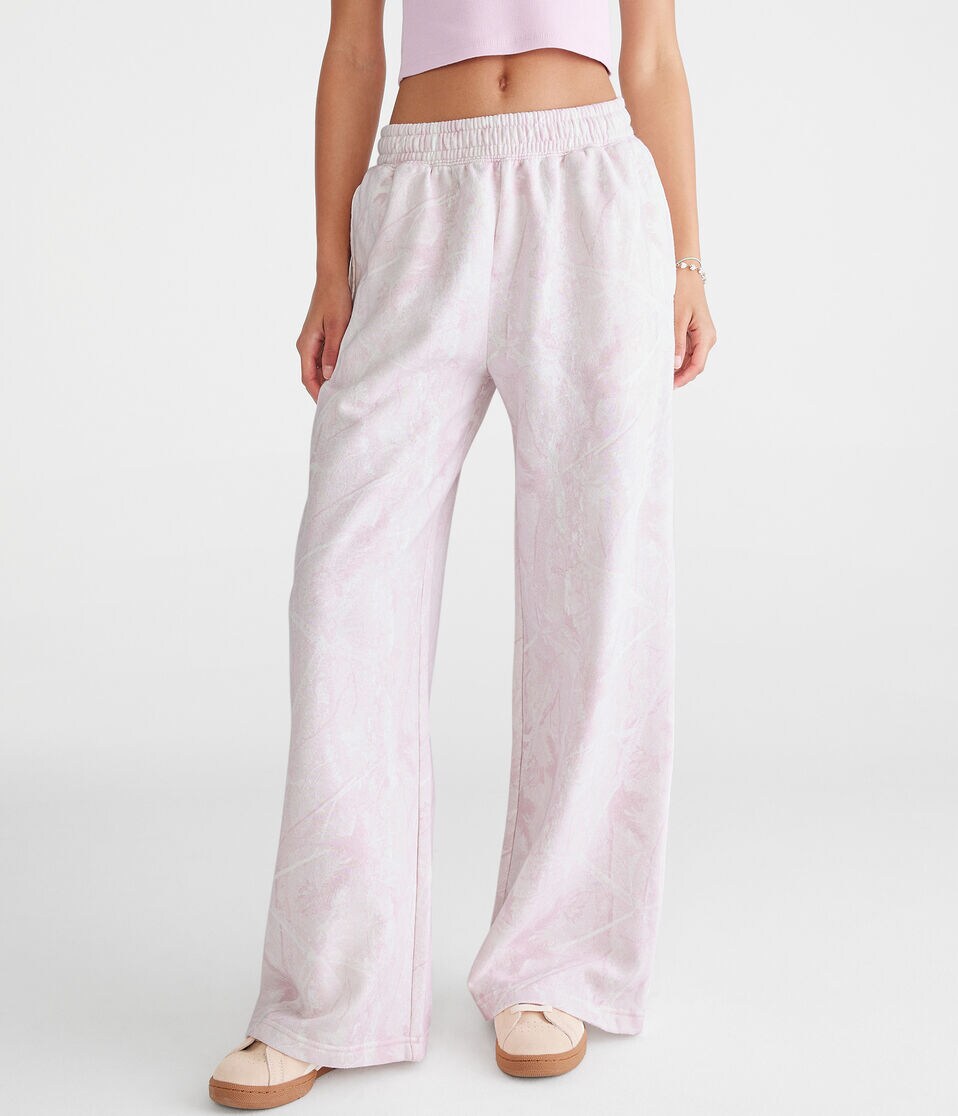 Forest Camo High-Rise Wide Leg Sweatpants 1 Forest Camo High-Rise Wide Leg Sweatpants
