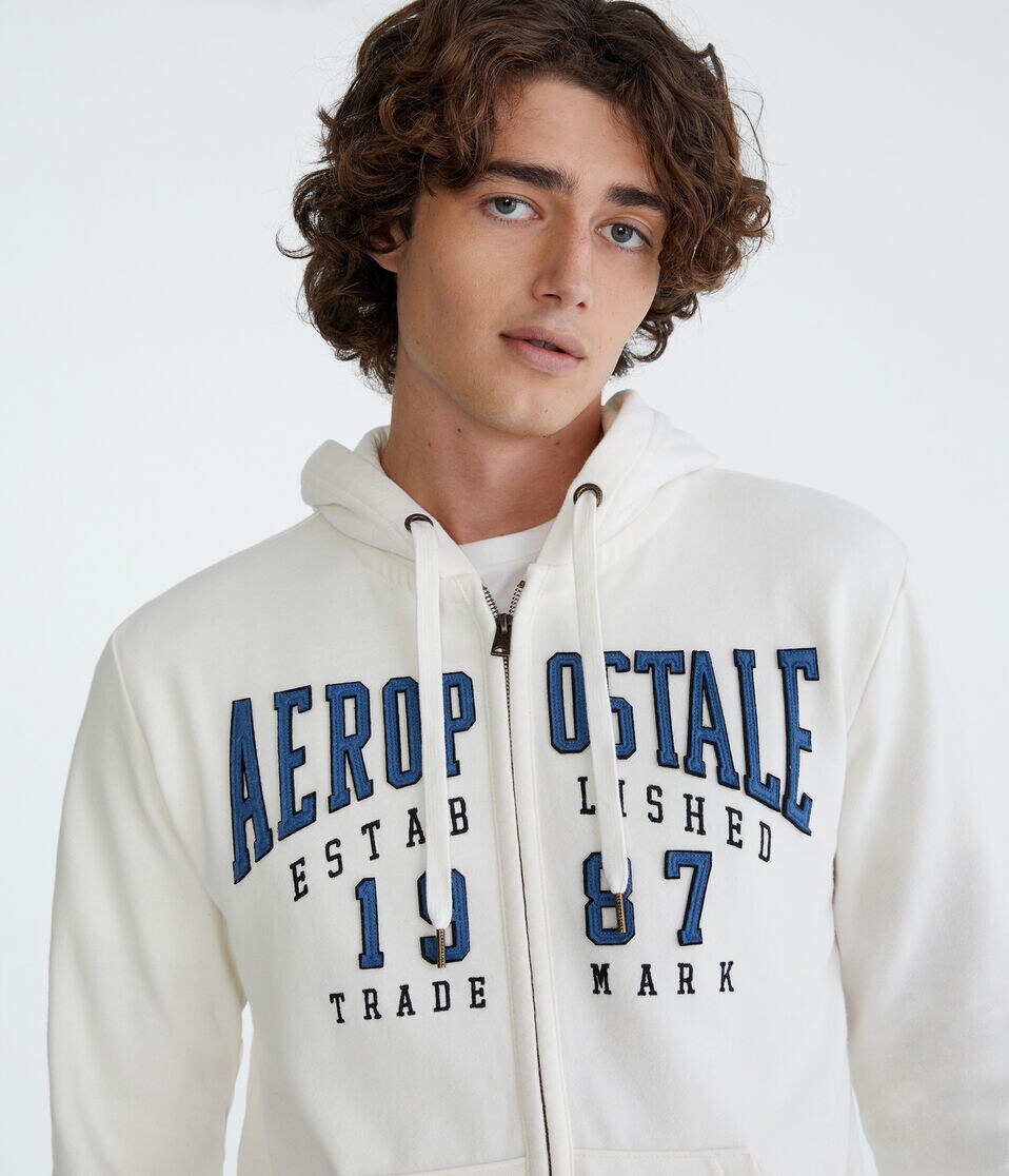 Aeropostale 1987 Heritage Full-Zip Hoodie 1 Aeropostale 1987 Heritage Full-Zip Hoodie