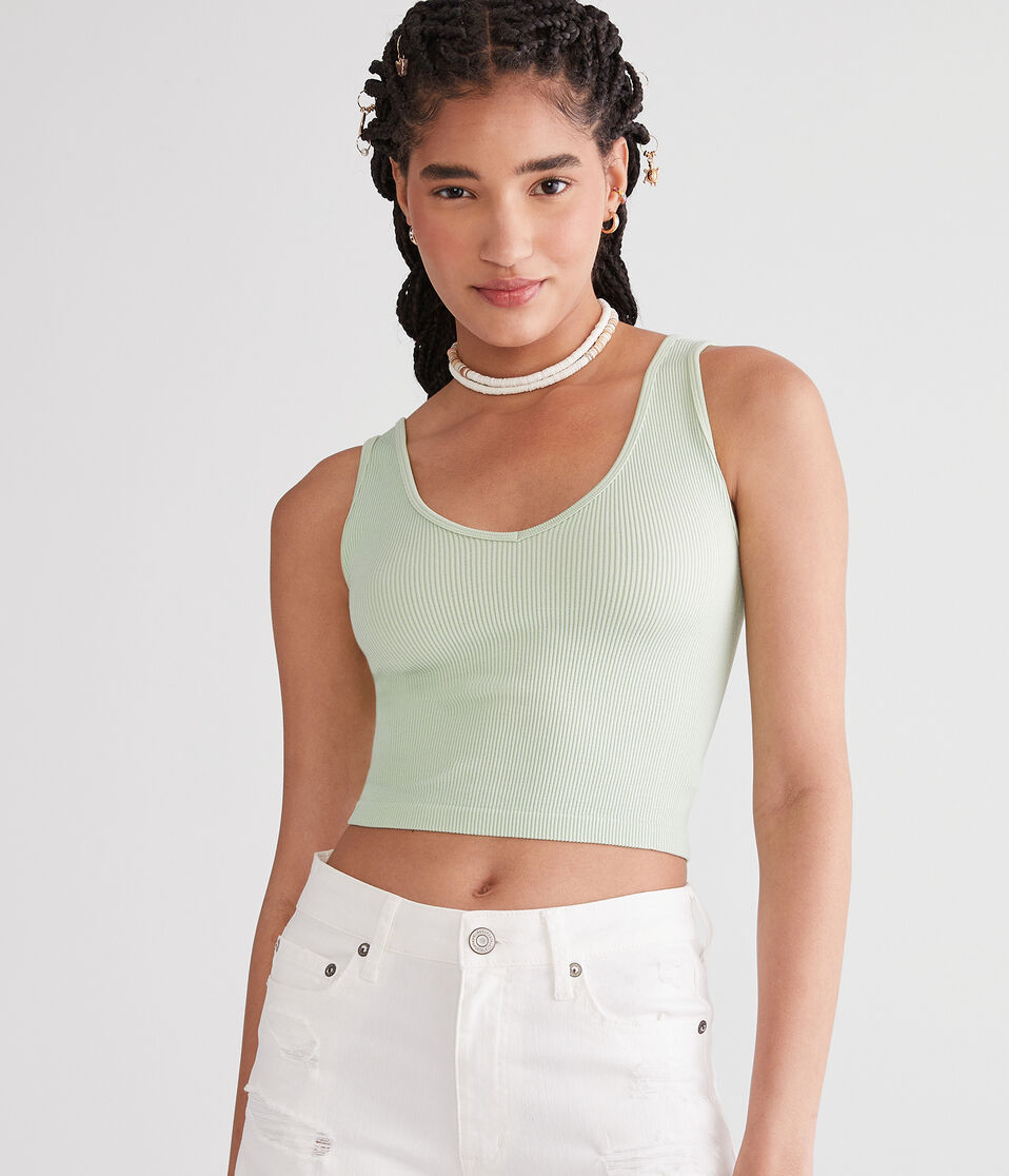Wear 3 Ways Seamless Cropped Tank 1 Wear 3 Ways Seamless Cropped Tank