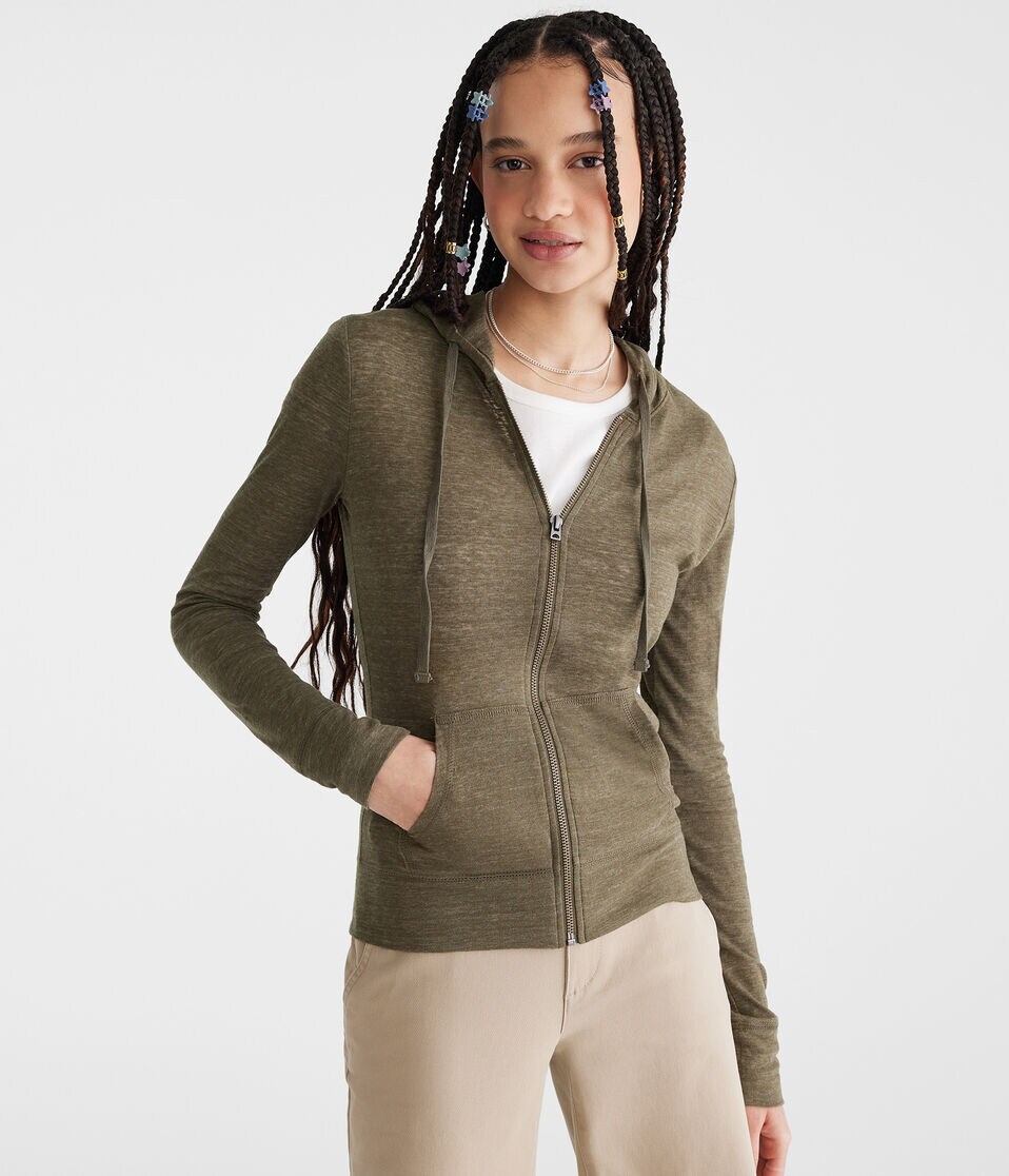 Lightweight Full-Zip Hoodie