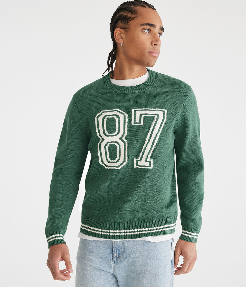 87 Graphic Crew Sweater