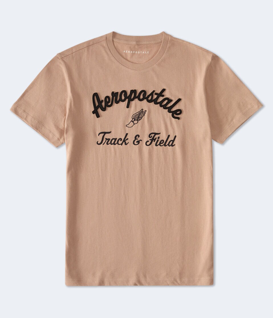 Aeropostale Track & Field Appliqué Graphic Tee