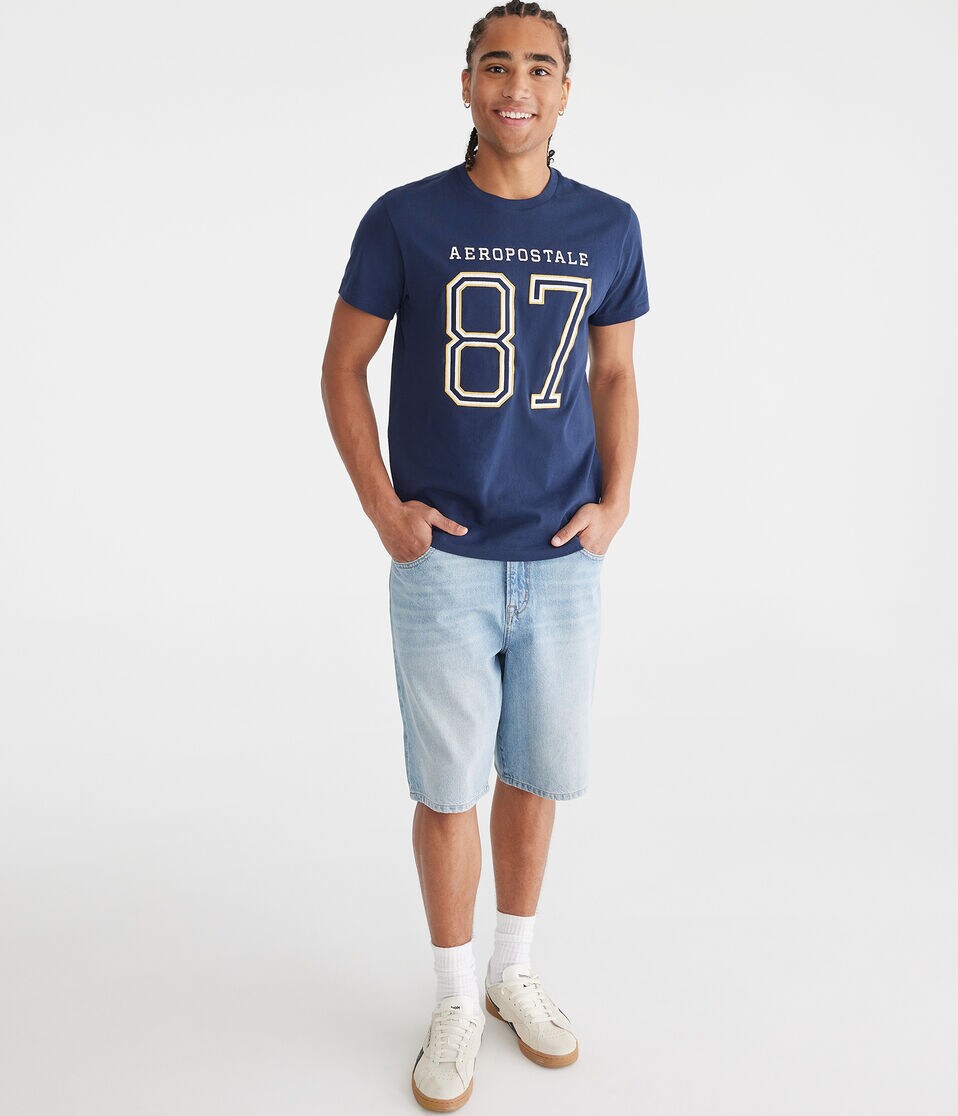 Aeropostale 87 Appliqué Graphic Tee 2 Aeropostale 87 Appliqué Graphic Tee